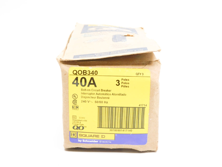 SQUARE D QOB340 40A 240V (PKG OF 3) NSMP