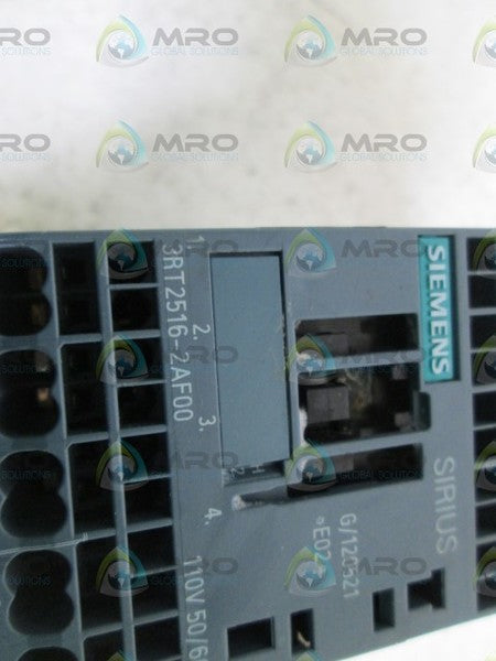 SIEMENS 110V CONTACTOR 3RT2516-2AF00 (AS PICTURED) UNMP