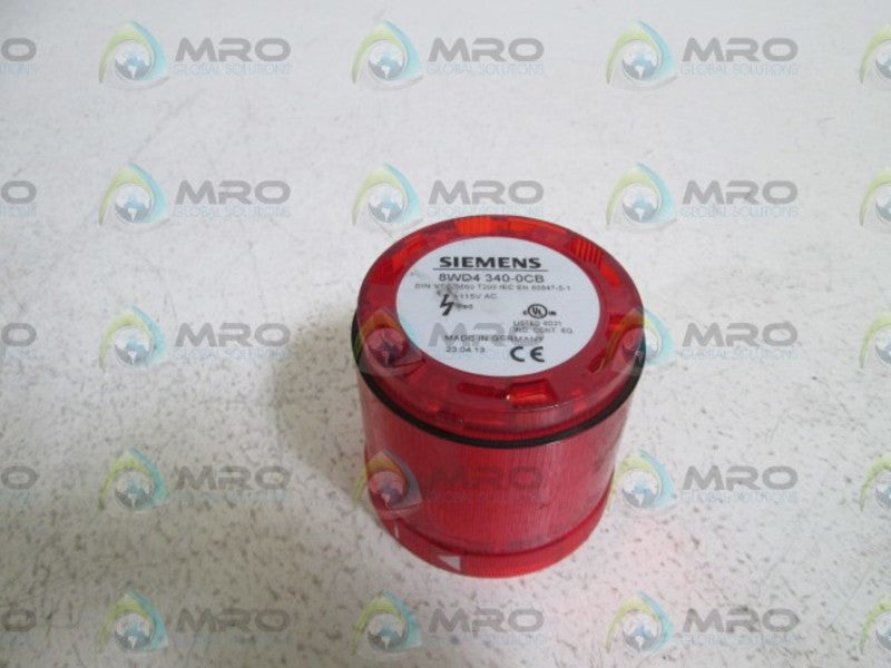 SIEMENS RED STROBE SIGNAL COLUMN 8WD4 340-0CB UNMP