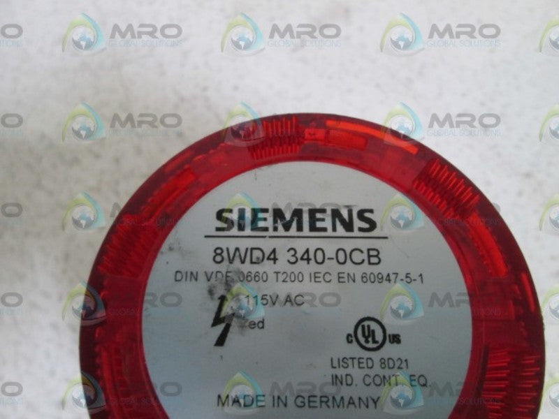 SIEMENS RED STROBE SIGNAL COLUMN 8WD4 340-0CB UNMP
