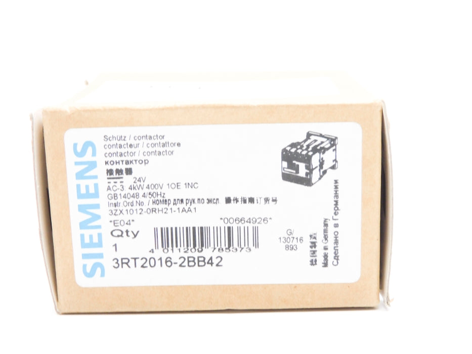 SIEMENS 3RT2016-2BB42 24VDC NSMP
