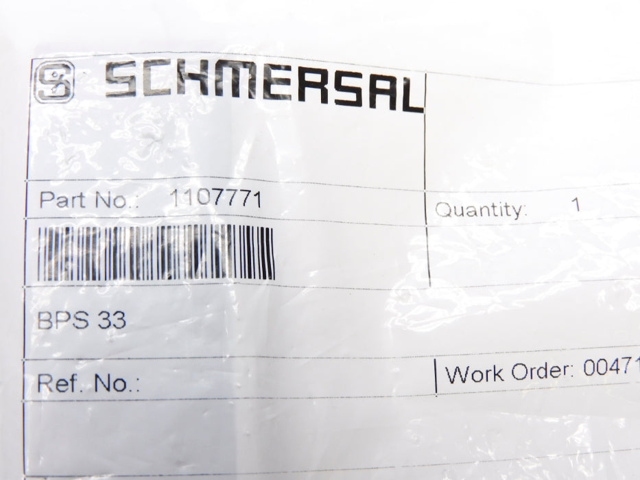 SCHMERSAL BPS33 1107771 NSMP