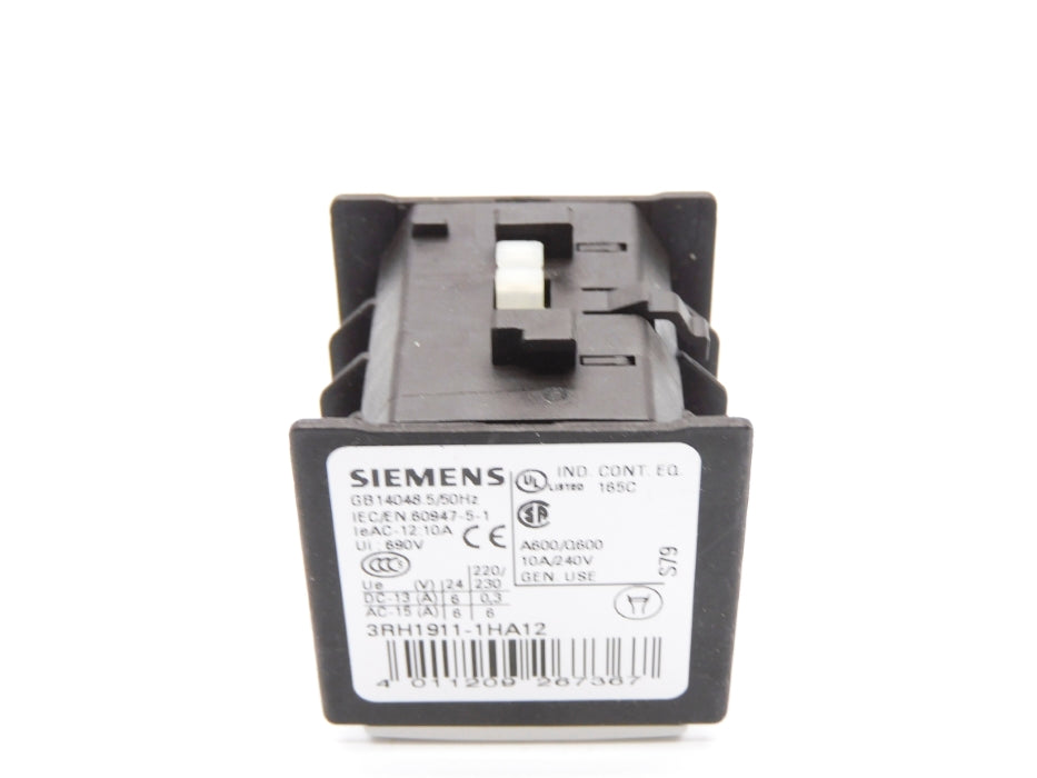 SIEMENS 3RH1911-1HA12 240V 10A NSNP