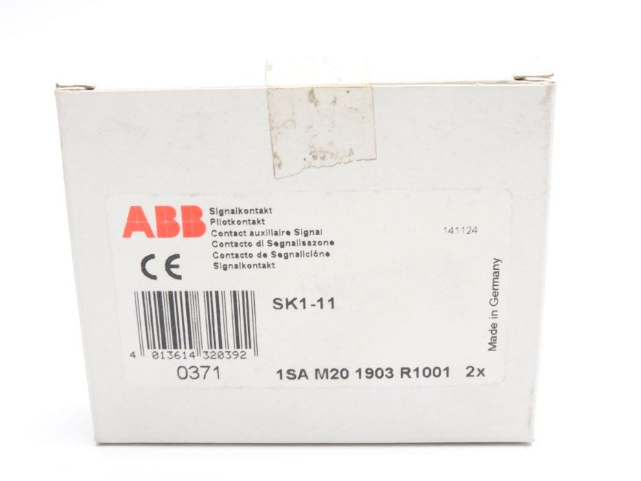 ABB 1SAM201903R1001 SK1-11 690V 6A (PKG OF 2) NSMP