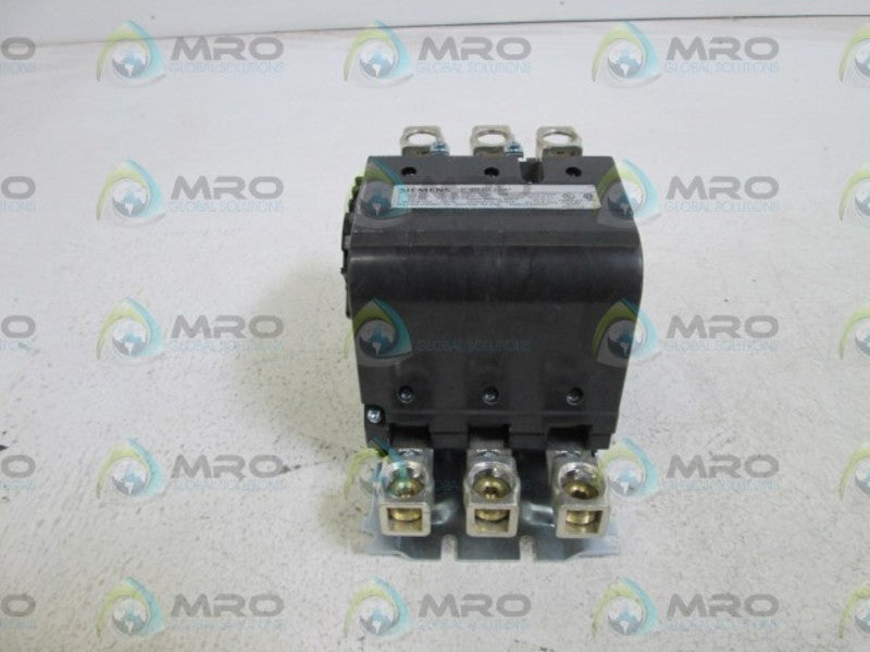 SIEMENS CONTACTOR 40JG32A UNMP