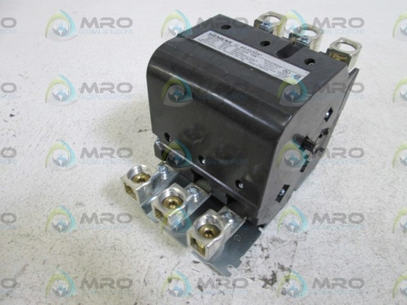 SIEMENS CONTACTOR 40JG32A UNMP