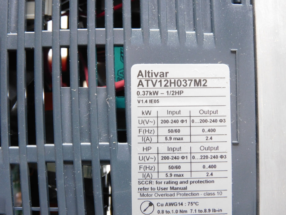 SCHNEIDER ELECTRIC ATV12H037M2 200-240VAC 5.9A NSMP