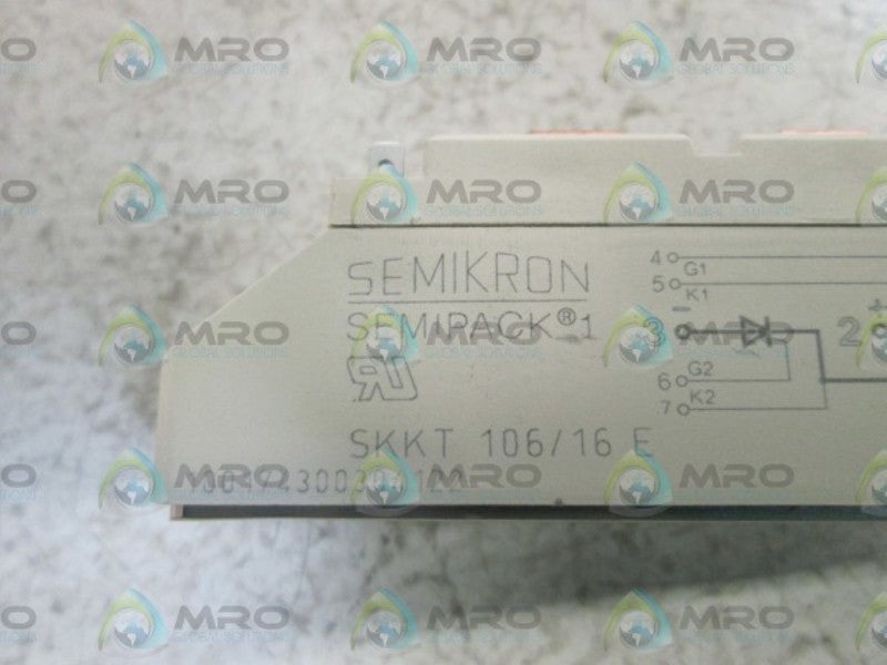 SEMIKRON THYRISTOR MODULE SKKT106/16E  NSNP