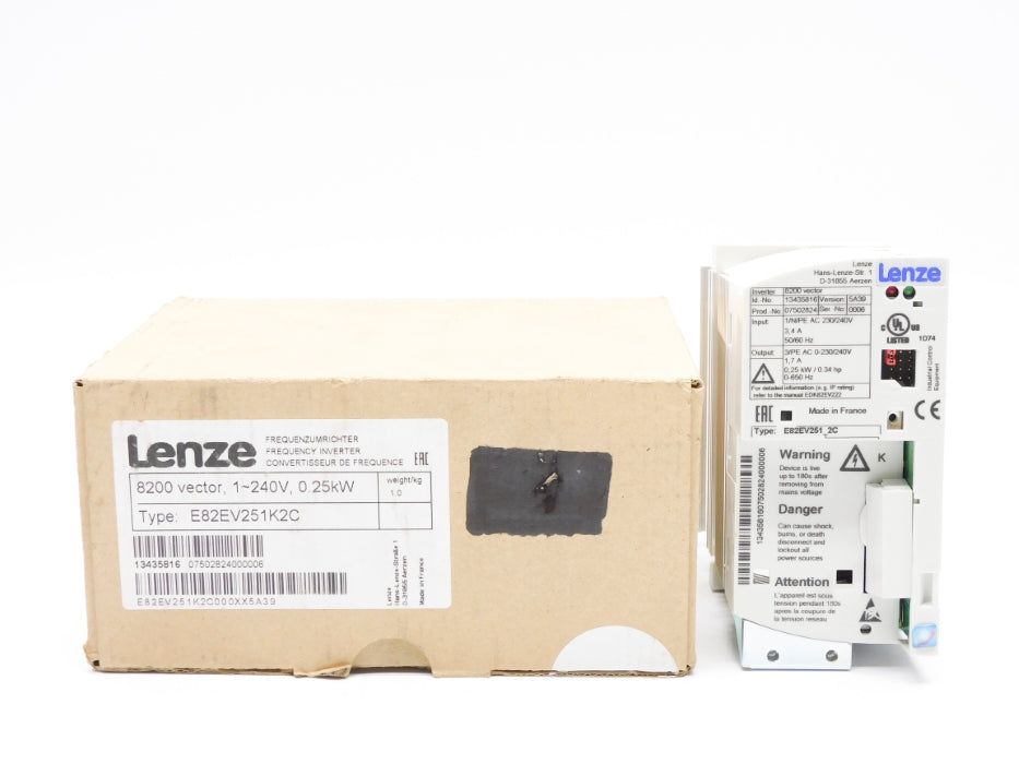 LENZE E82EV251K2C 13564186 230/240V 3.4A NSMP