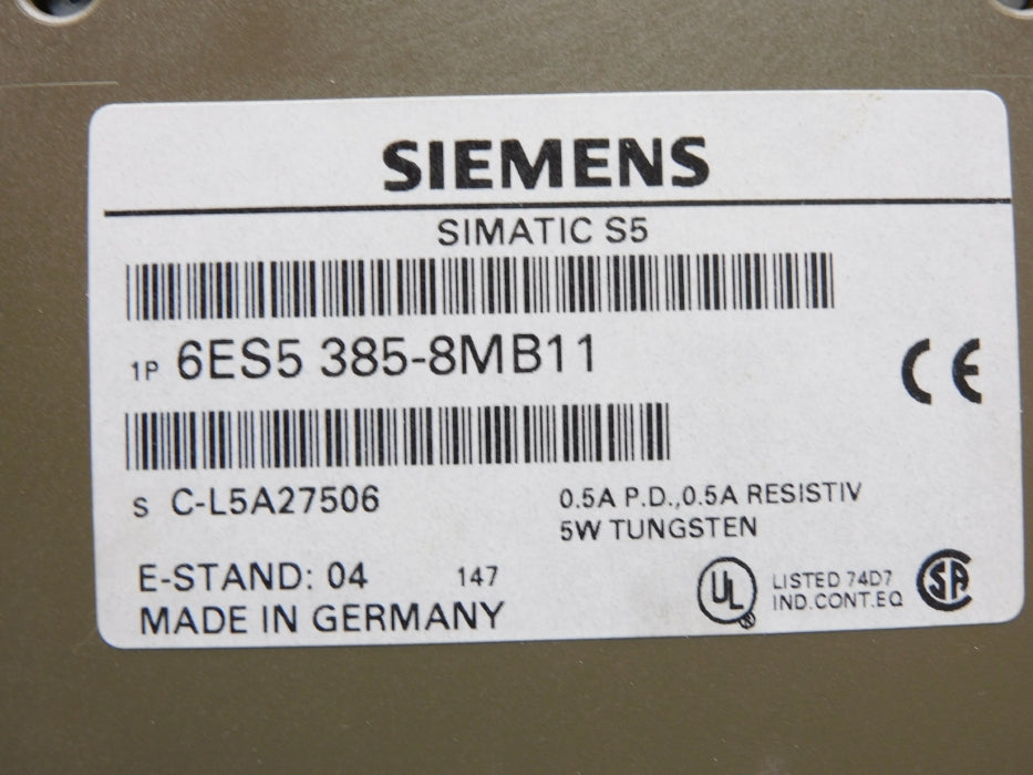 SIEMENS 6ES5385-8MB11 UNMP