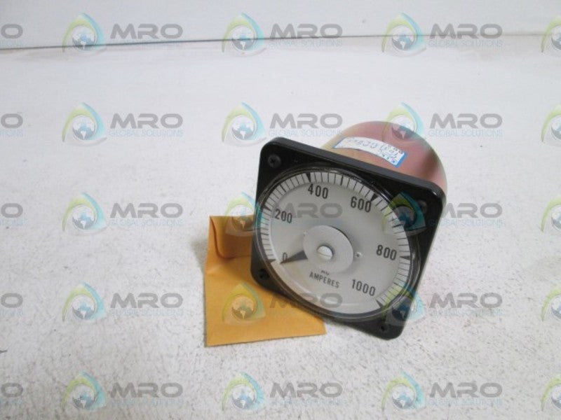EIL 0-1000 AC AMP PANEL METER 103131LSSS  NSNP