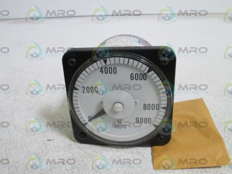 EIL 0-9000 AC VOLTS PANEL METER 103021PZUY  NSNP