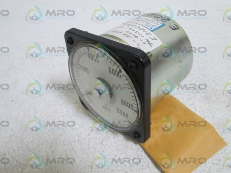 EIL 0-9000 AC VOLTS PANEL METER 103021PZUY  NSNP