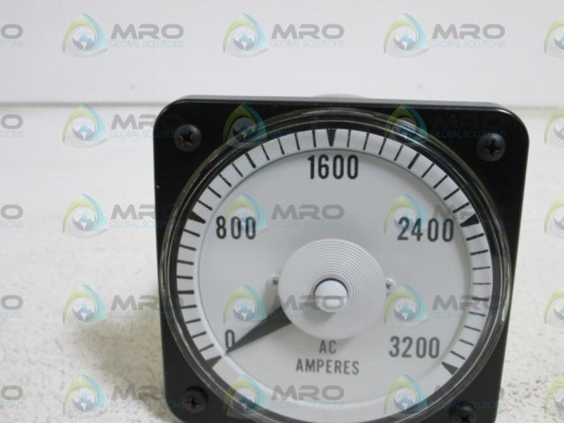 EIL 0-3200 AC AMPS 0-5AAC 9034..BL PANEL METER  NSNP