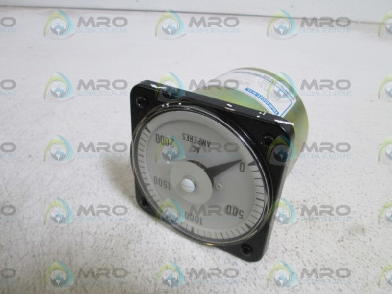 EIL 0-2000 AC AMPS PANEL METER AB-40  NSNP