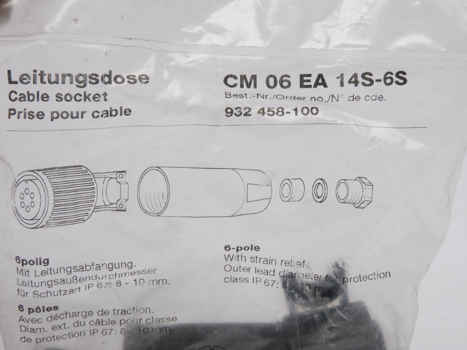 HIRSCHMANN CM06EA14S-6S 932458-100 NSMP