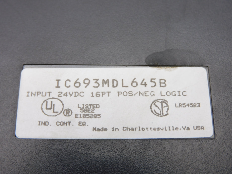 FANUC IC693MDL645B (NO TERMINAL) UNMP