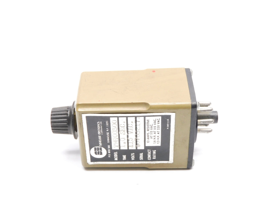 SYRACUSE ELECTRONICS TNR00300 115VAC 10A 1.0S UNMP