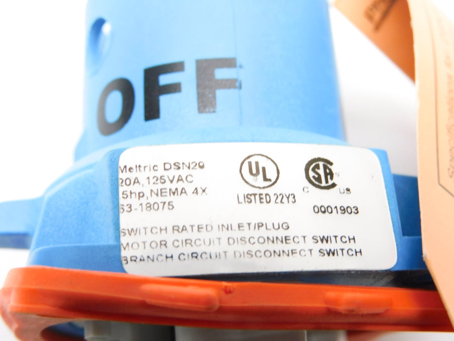 MELTRIC 63-18075 125VAC 20A NSMP