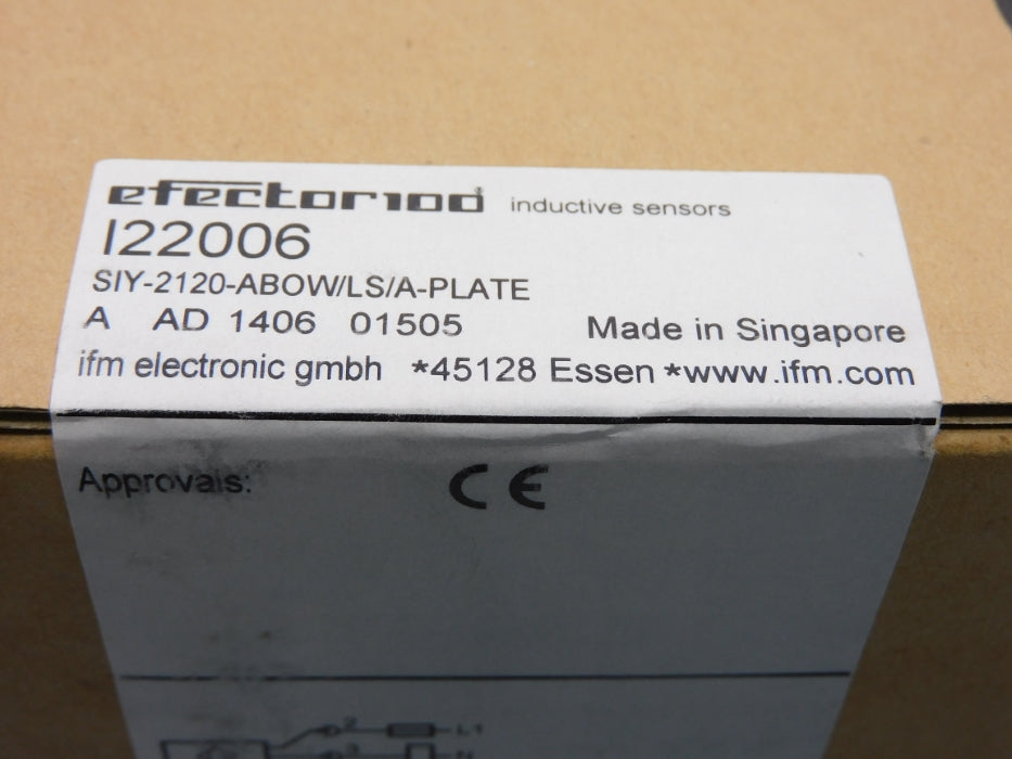 IFM EFECTOR SIY-2120-ABOW/LS/A-PLATE I22006 NSFS