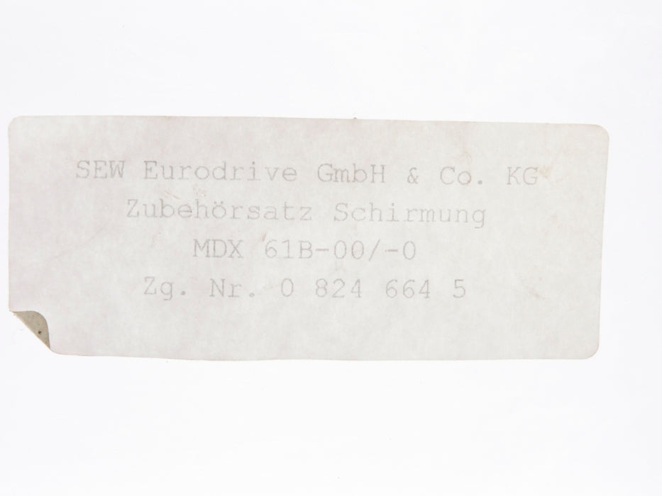 SEW EURODRIVE MDX61B-00/-0 08246645 NSMP