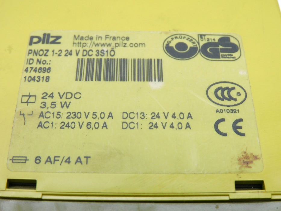 PILZ PNOZ1224VDC3S1O 474695 24VDC UNMP
