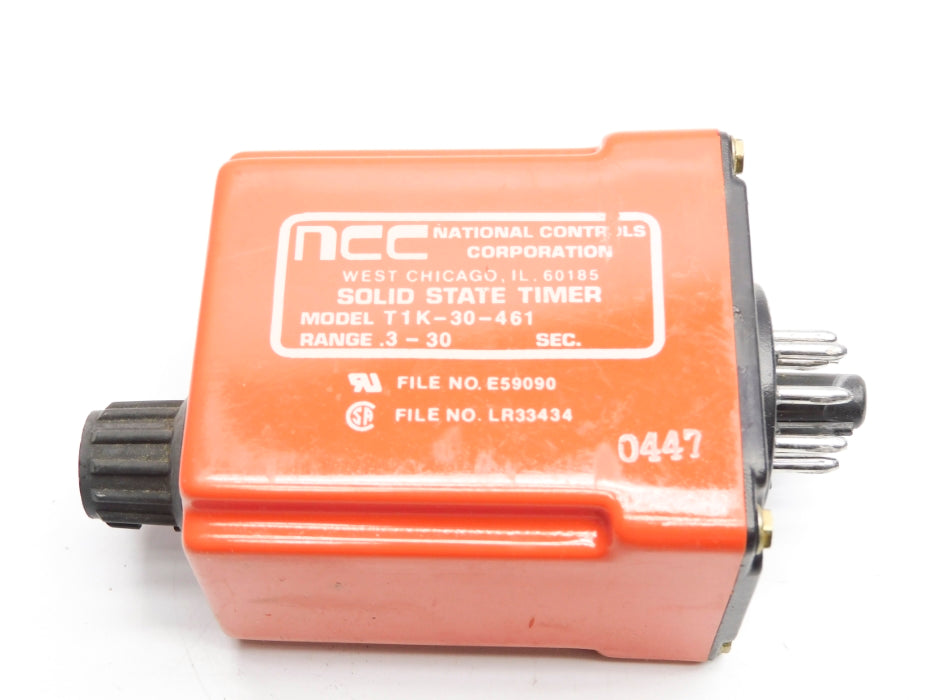 NCC T1K-30-461 120VAC 10A .3-30S UNMP