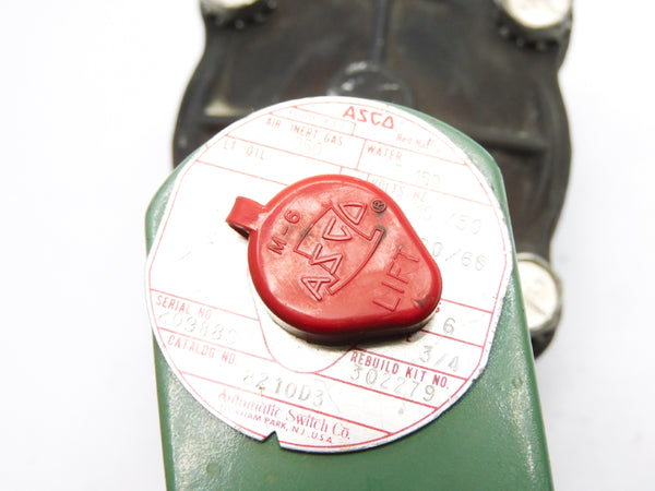 ASCO 8210D3 110/120V 5-150PSI UNMP