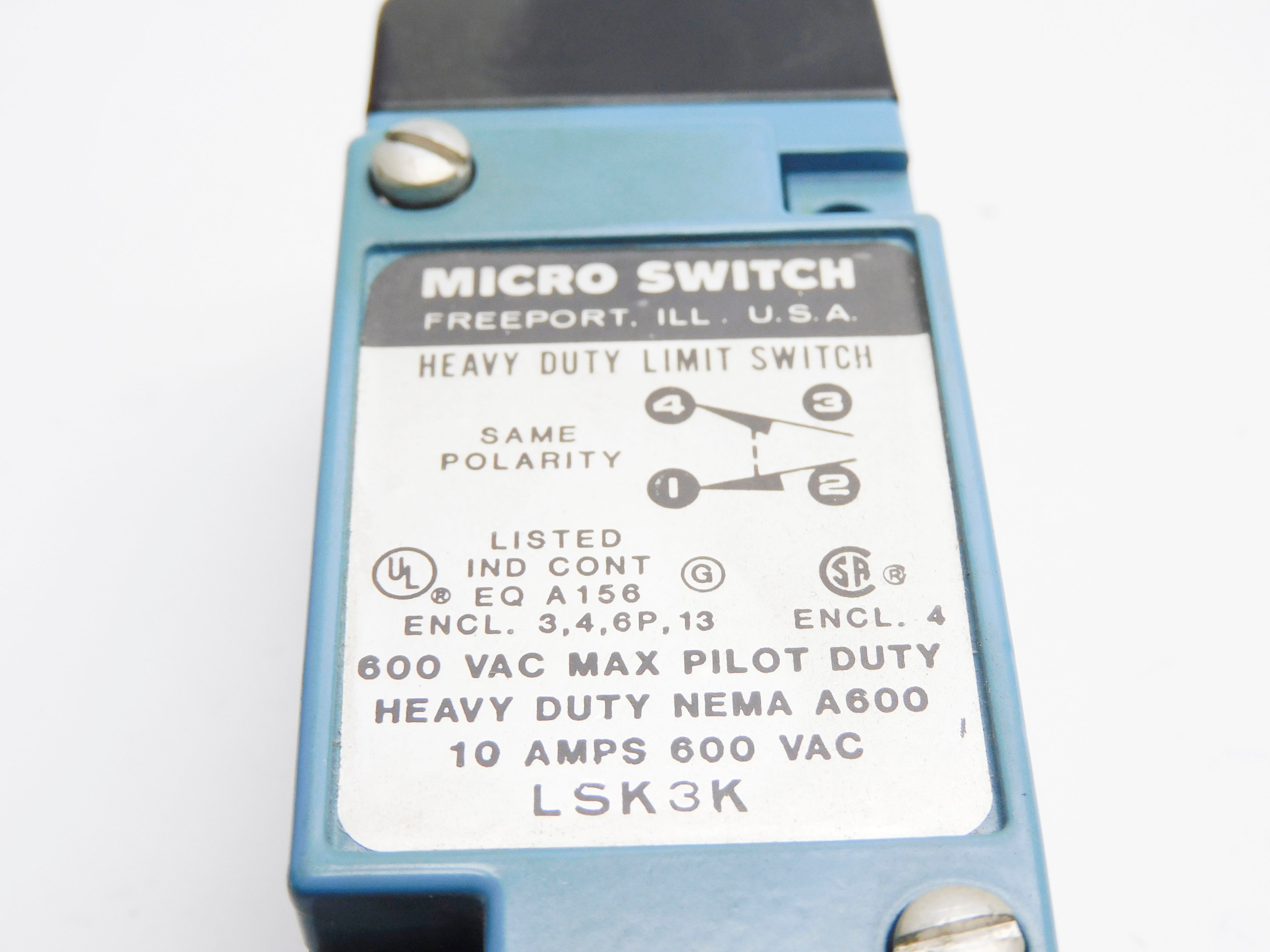 MICRO SWITCH LSK3K UNMP