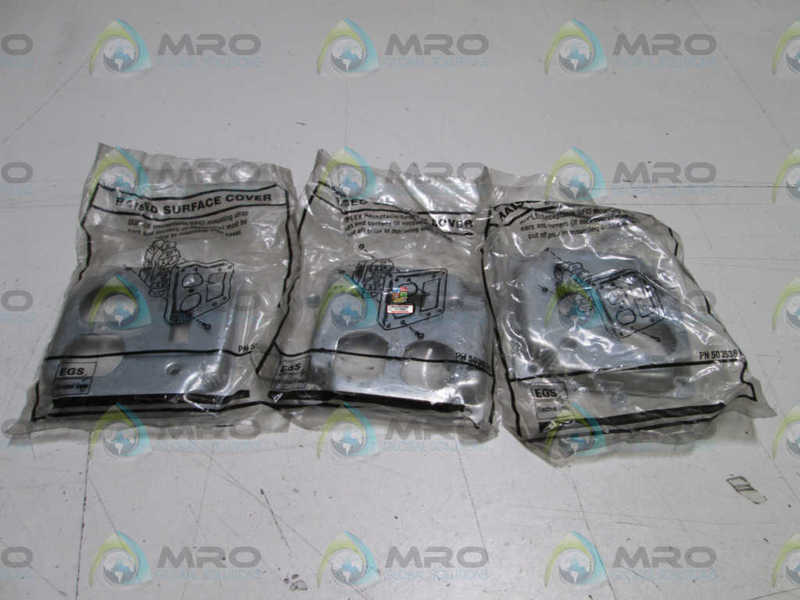 LOT OF 3 EGS 4" OUTLET BOX/COVER 503536 NSMP