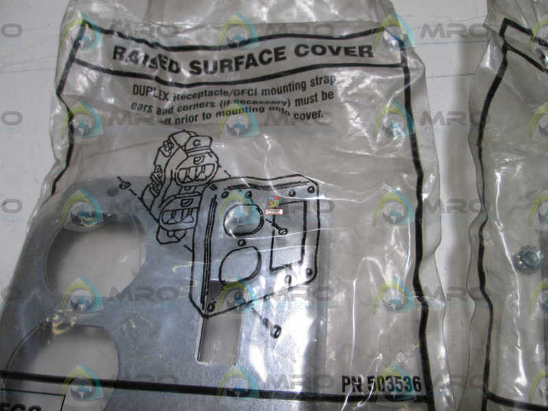 LOT OF 3 EGS 4" OUTLET BOX/COVER 503536 NSMP