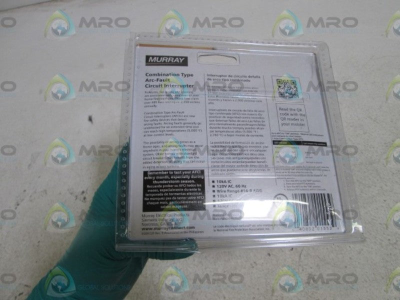 MURRAY MP120AFCP CIRCUIT BREAKER 20A NSMP