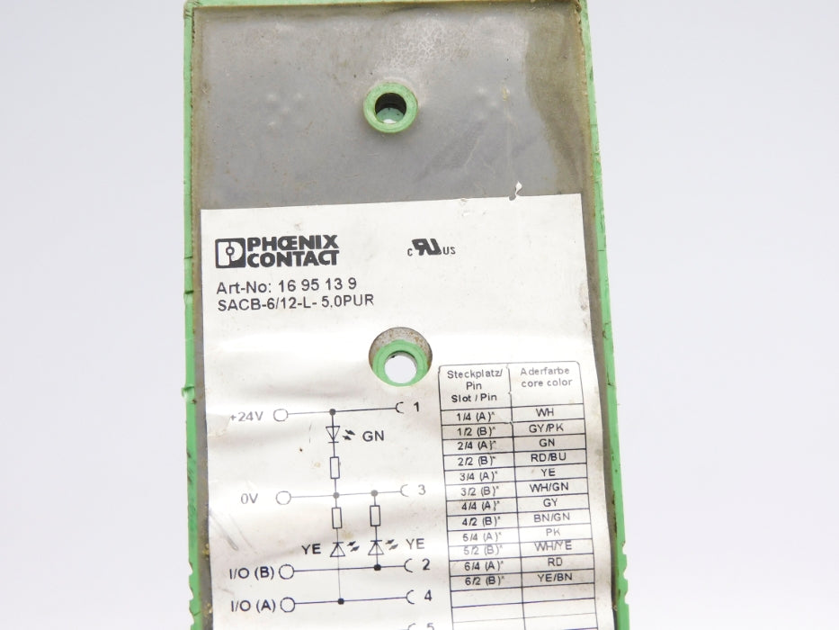 PHOENIX CONTACT SACB-6/12-L-5.0PUR 1695139 UNMP