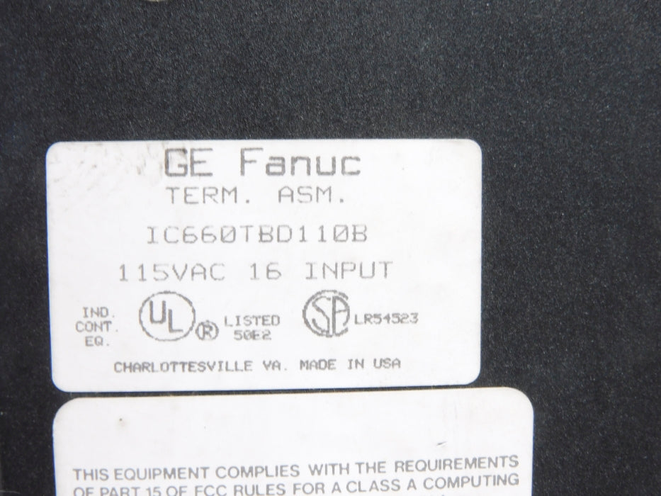 FANUC IC660EBD110D 115VAC UNMP
