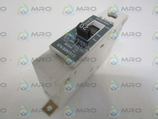 SIEMENS HGB1B020 CIRCUIT BREAKER 20A NSNP