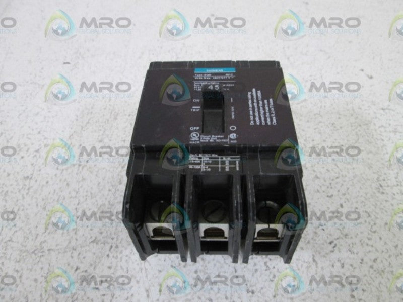 SIEMENS CIRCUIT BREAKER 45A BQD345BP NSNP