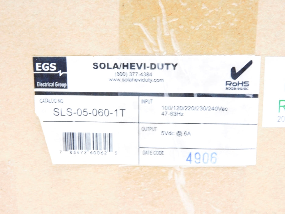 SOLA SLS-05-060-1T 240VAC 6A NSMP