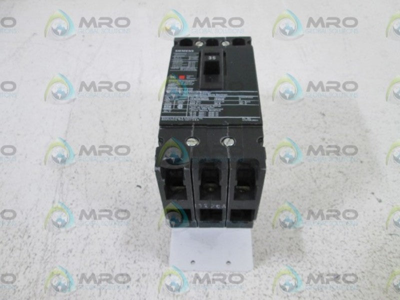 SIEMENS HHED63B035 CIRCUIT BREAKER 35A (AS PICTURED) NSNP
