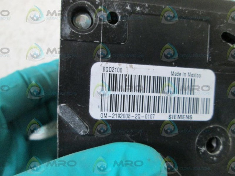 SIEMENS BQD2100 CIRCUIT BREAKER 100A *NEW NO BOX*