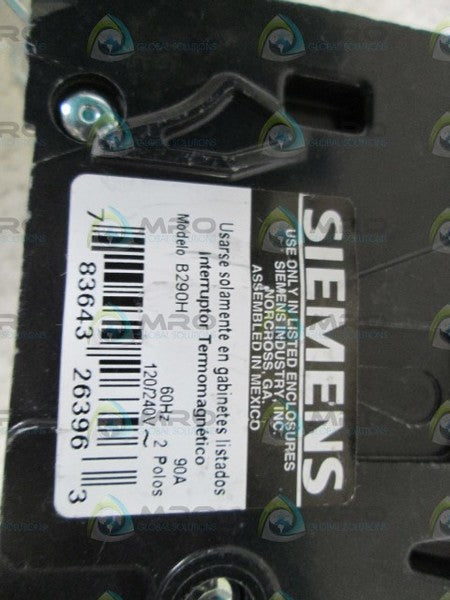 SIEMENS B290H CIRCUIT BREAKER 90A NSNP