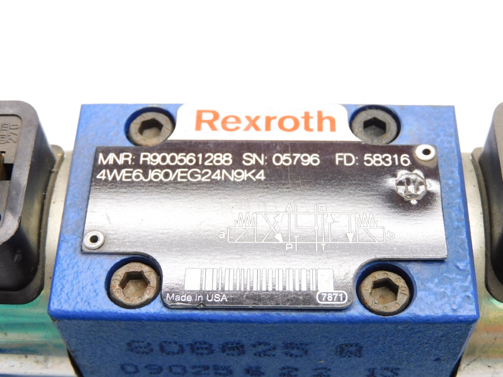 REXROTH 4WE6J60/EG24N9K4 R900561288 R900913368 24VDC UNMP