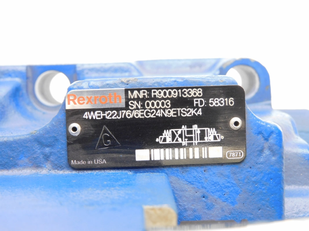 REXROTH 4WE6J60/EG24N9K4 R900561288 R900913368 24VDC UNMP