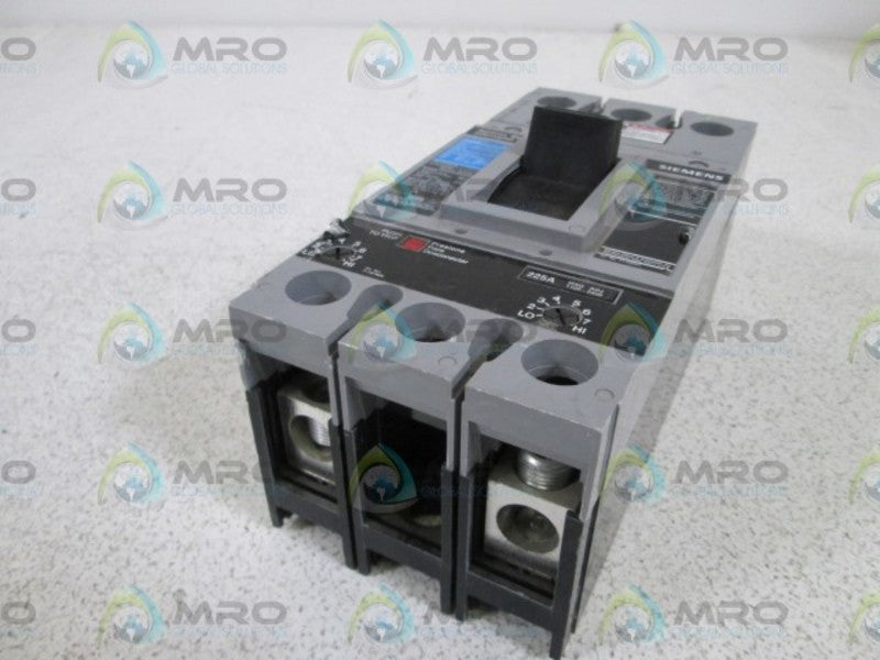 SIEMENS CIRCUIT BREAKER 225A FXD62B225 (AS PICTURED) NSNP