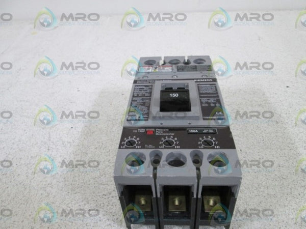 SIEMENS CIRCUIT BREAKER 150A HFXD63B150 (AS PICTURED) NSNP