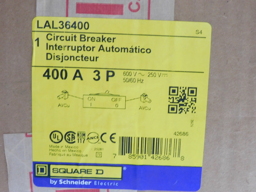 SQUARE D LAL36400 600V 400A NSFS