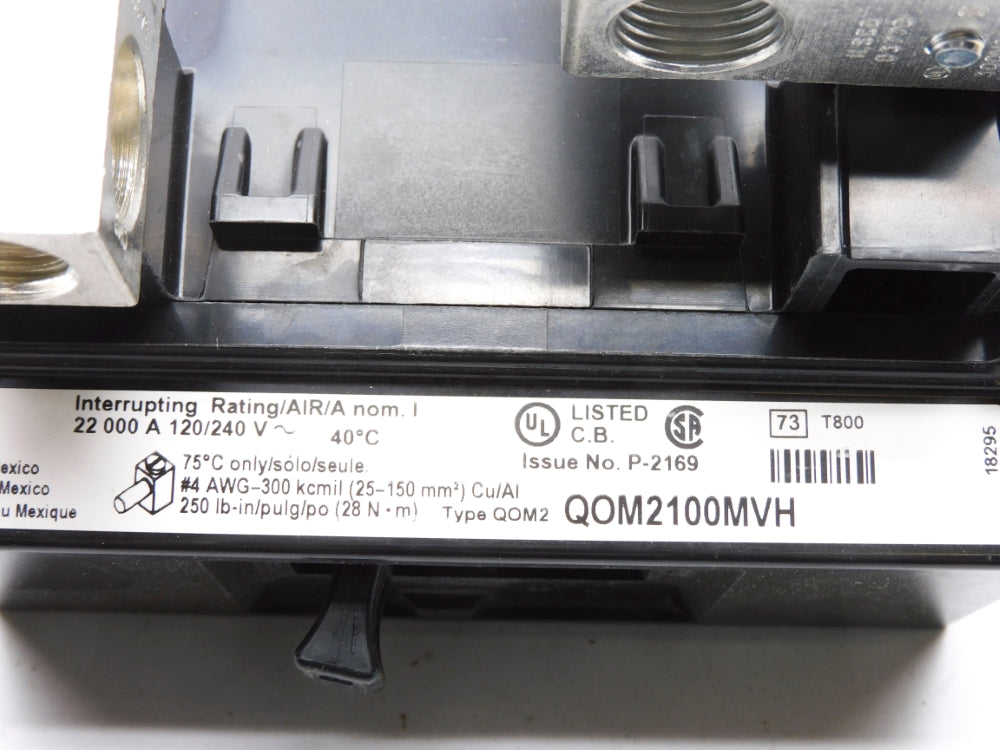 SQUARE D QOM2100MVH 120/240V 100A NSMP