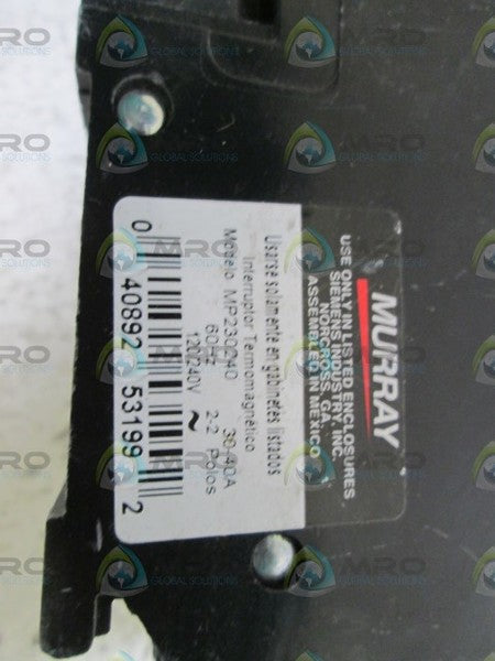 MURRAY MP230240 CIRCUIT BREAKER 30-40A NSNP