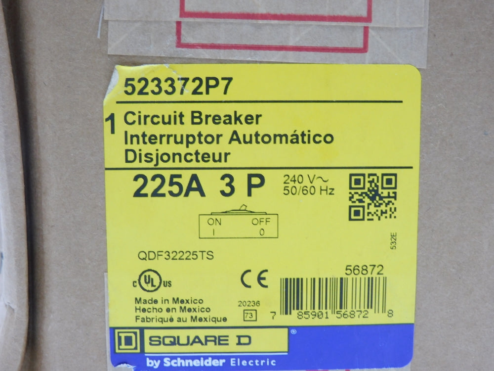 SQUARE D 523372P7 QDF32225TS 225A 240V NSFS