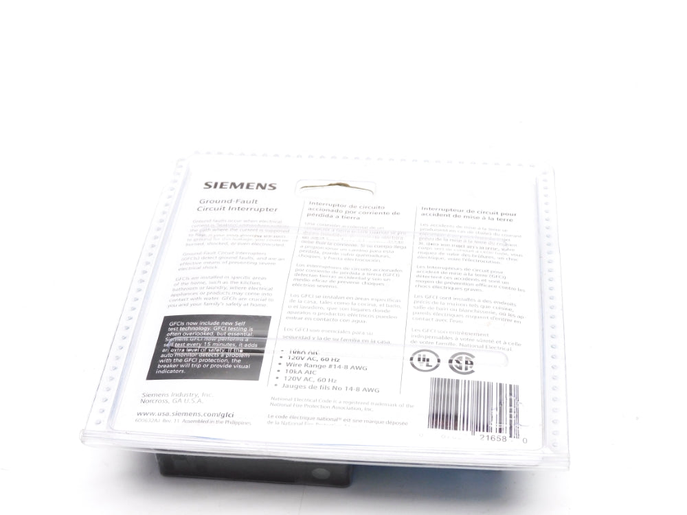 SIEMENS QF120AP 120VAC 20A NSMP