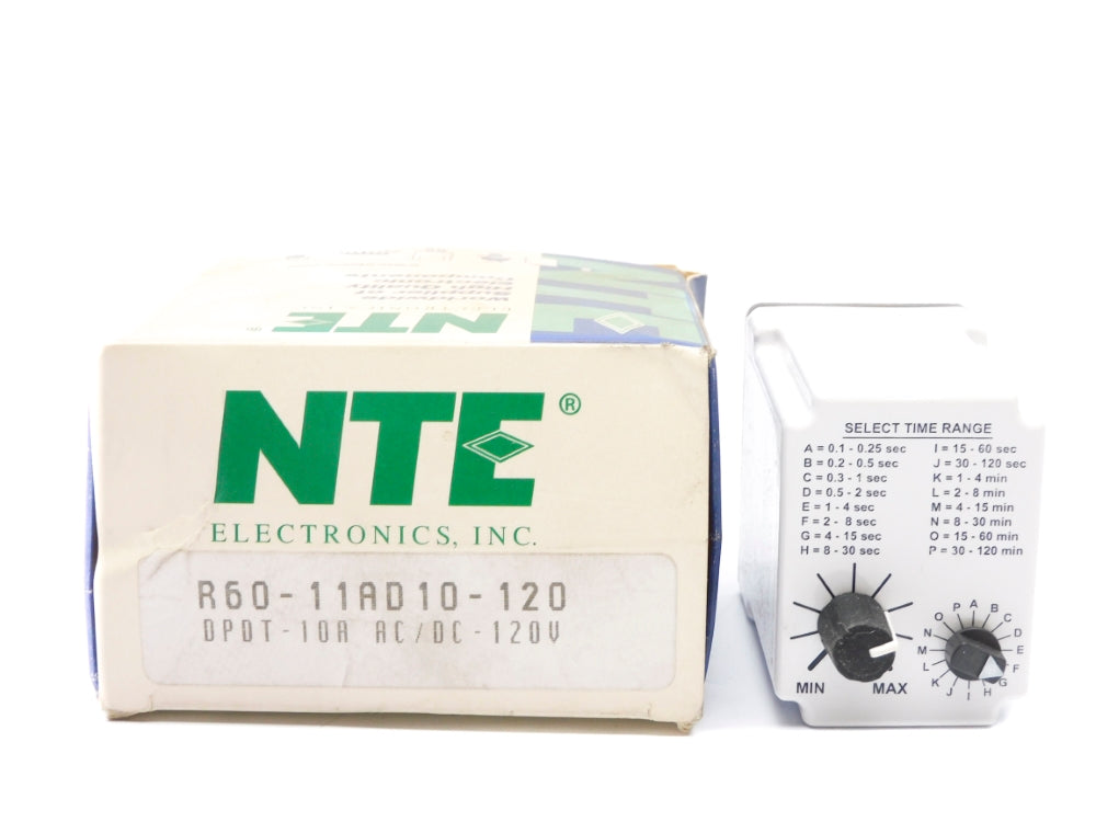 NTE ELECTRONICS R60-11AD10-120 SER. B 120VAC/DC 0.1S-2HR NSMP